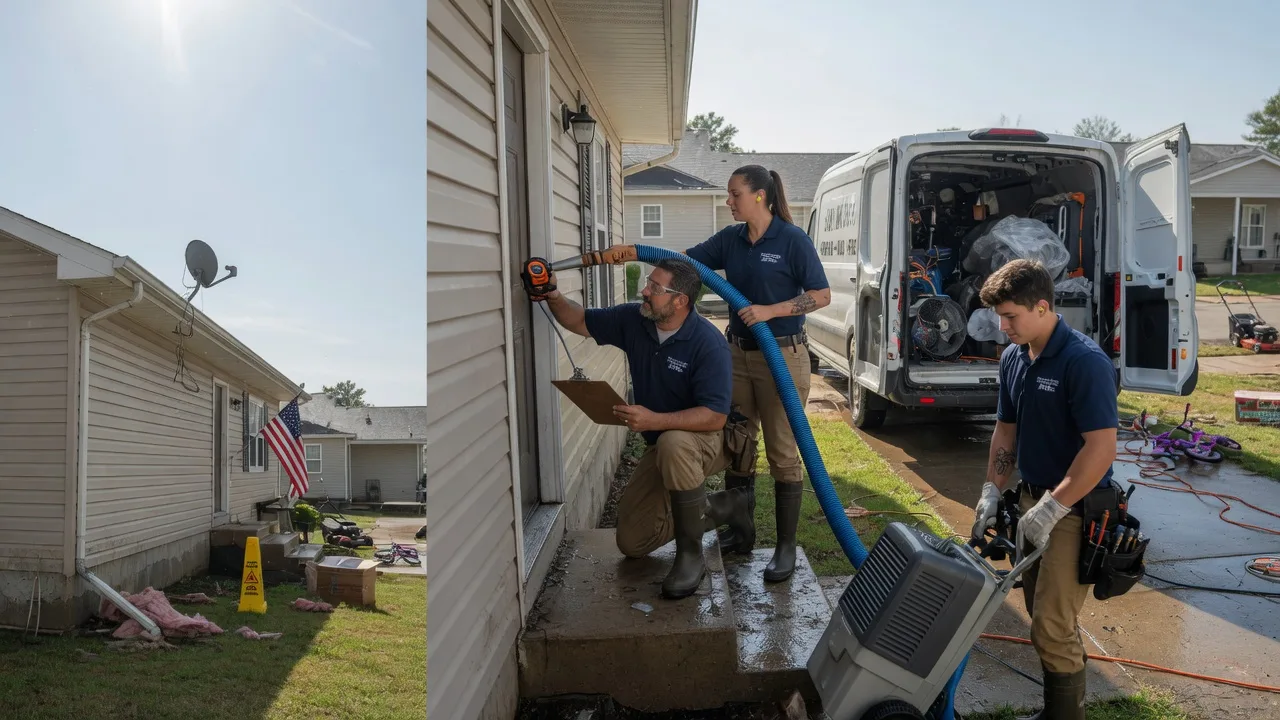 Ceiling Water Damage Restoration in Commiskey, IN near me