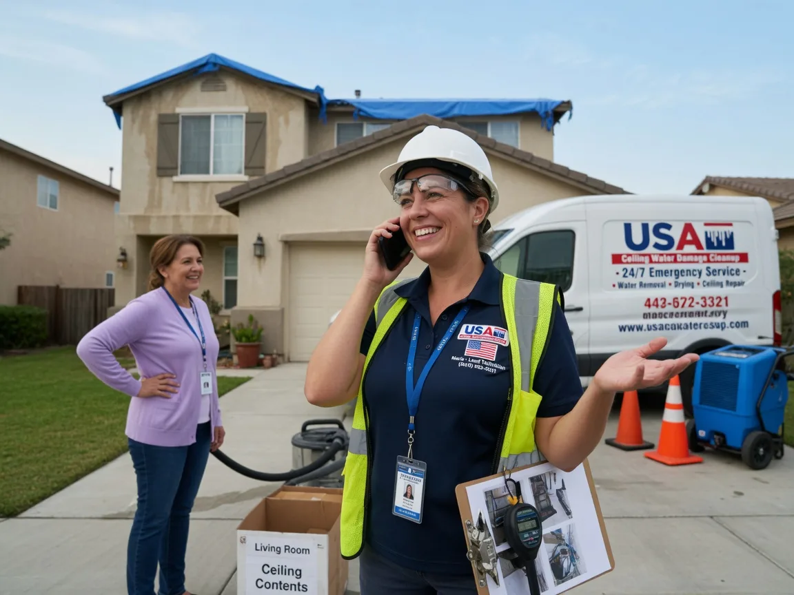 Ceiling Water Damage Restoration Commiskey, IN FAQs